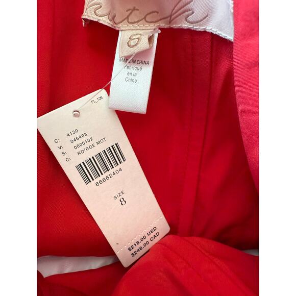 Hutch NWT Red White Motif Bow-Tie Colorblock Maxi Dress Anthropologie | Size 8 - Picture 8 of 16